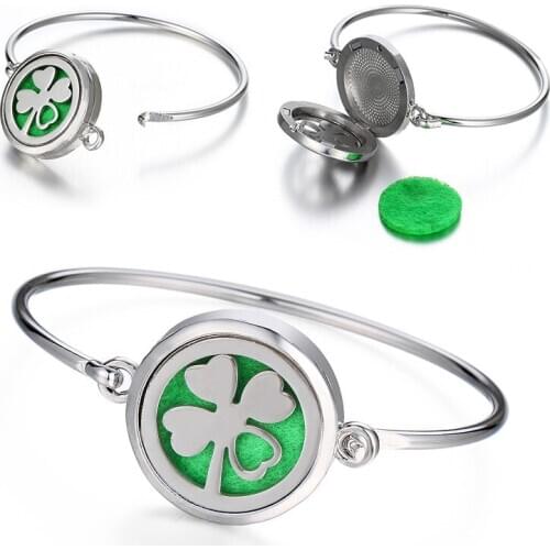 New Hollow Style Magnetic Aromatherapy Diffuser Perfume Locket bangle Essential Oil Scent Locket bracelet jewelry wholesale