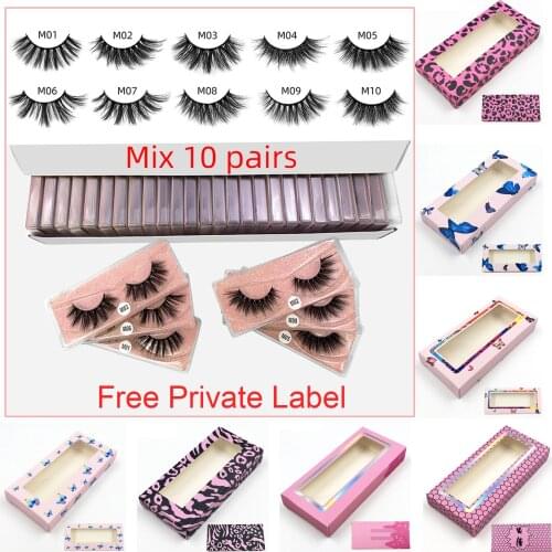 Wholesale Soft Eyelashes 3d Mink Lashes Natural Mink Eyelashes Free Private Label Custom Package Boxes False Eyelashes Make up