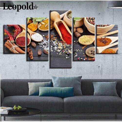 Nordic Minimalist Food Canvas Poster Wall Art Pepper Spice Painting 5 Nordic Home Restaurant Decoration Accessories