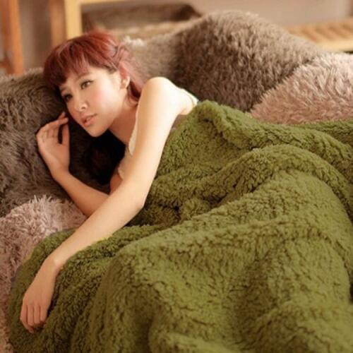 Size 200*230cm Thicken Fleece Blankets Bed MicroFiber King Plush Sherpa Blanket On The Bed Warm Soft