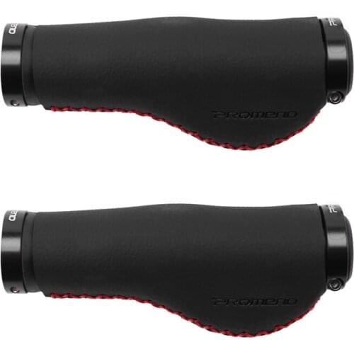 Promend Bicycle Grips Anti-Skid Comfortable Fiber Leather Bike Handlebars Grips Lock-On Mountain Bike Handle Bar Grips