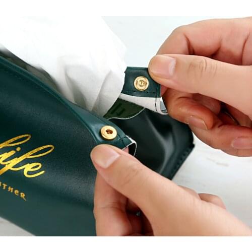 Tissue Case PU Leather Paper Holder Wipe Box Hand Modernized Toilet Paper Storage Box Decor Napkin For Bathroom Bedroom xqmg new