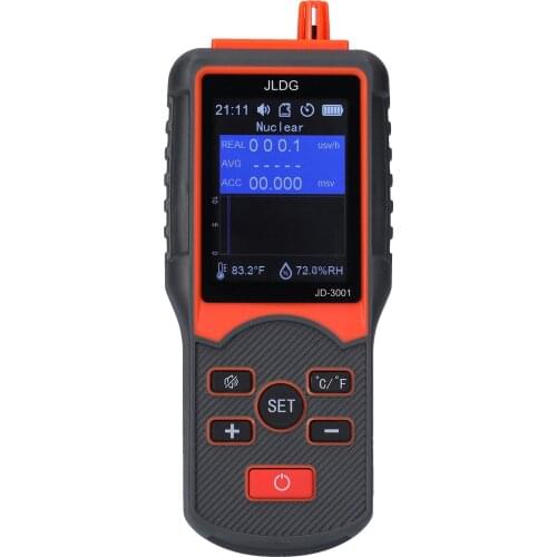 JD-3001 Geiger Counter and Electromagnetic Radiation Detector Temperature Humidity Measurement Device with Data Export Function
