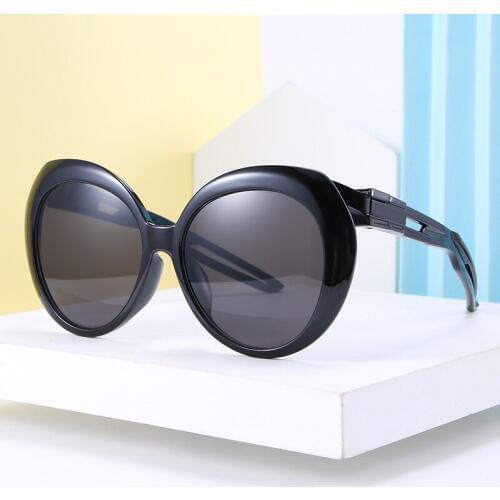 Vintage Round Oversize Sunglasses Women One Piece Eyeglasses for Men Outdoor Shades Oculos De Sol Feminino Gafas 2146DF