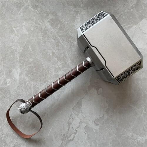 Super Heroes Weapen 1:1 Thunder Hammer Weapons Model Figure Hammer Cosplay Kids Gift Movie Role Playing Toy