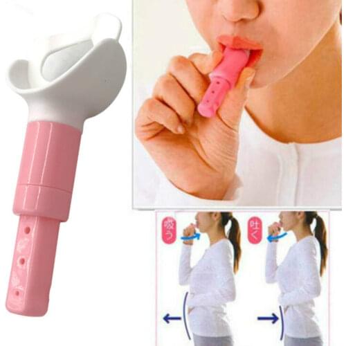 Just 5 Minutes Fat Burner Abdominal Breathing Trainer Slimming Body Waist Increase Lung Capacity Face Lift Tools For Weight Loss
