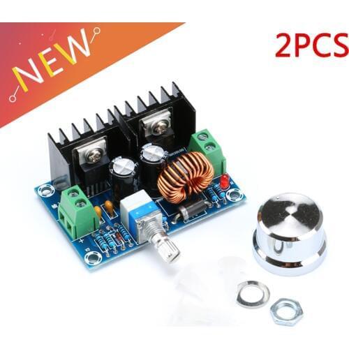 2Pcs XH-M401 DC-DC 4-40V to 1.25-36V Step Down Buck Converter Power Supply Module XL4016E1 PWM Adjustable Step Down Board 200W