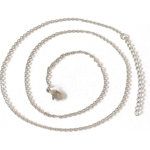 20PCS Wholesale Stainless Steel Jewelry Small Stainless Steel Chain Necklace For Girls Women Lady Collar