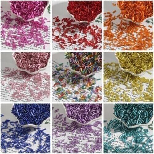 300 pcs/lot 2x7mm Multi Colors Austria Crystal Faceted Glass Seed Beads For DIY Sewing Clothing Craft Beadwork Decoration