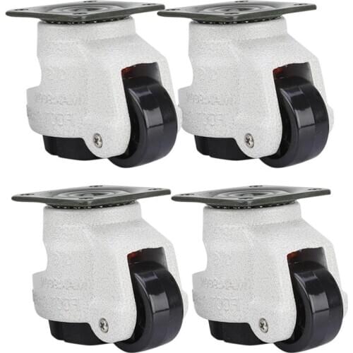 4 Pcs Retractable Leveling Casters Industrial Machine Swivel Caster Castor Wheel for Office Chair Trolley 330 Lbs Capacity GD-40