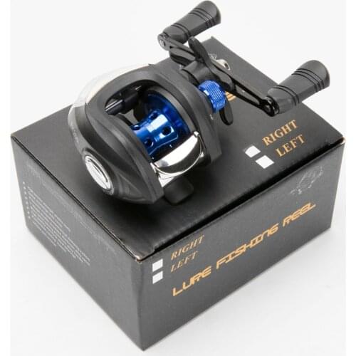 7.2:1 High Speed Fishing Reel Left Right Hand Baitcasting Reel Brake System 8kg Drag Wheel 18+1BB