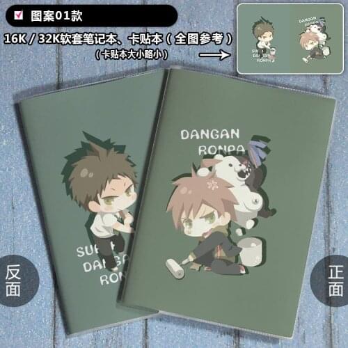 Anime Danganronpa Monokuma Black White Bear Cartoon Notebook Stationery Paper Note Book Luminous Student Notebooks Cosplay Prop