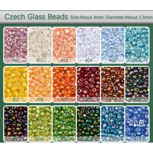 Approx.200pcs/Lot 4MM Colorful Plating Loose Charm Czech Glass Beads DIY Bracelet Necklace Beads For Jewelry Making Accessories