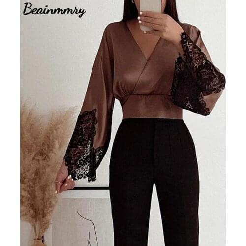 Шелковые блузки Beainmmry China At AliExpress