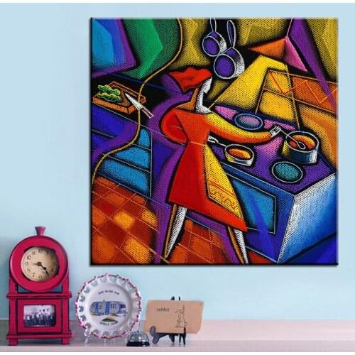 Large size Printing Oil Painting kitchen Wall painting Home Decorative Wall Art Picture For Living Room painting No Frame