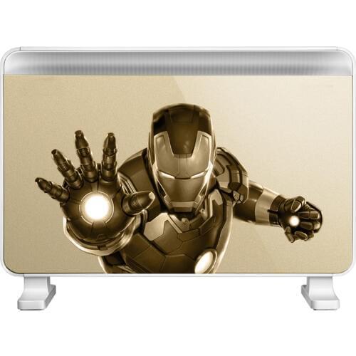 Fast heating large area IPX2 golden color electric heater