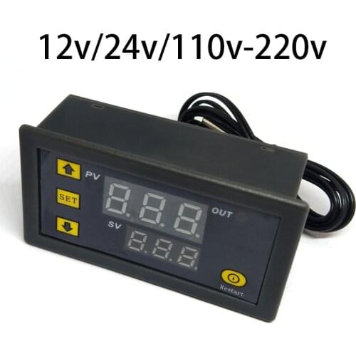 12V 24V 110V-220V 20A Digital Temperature Controller LED Display Thermostat Meter Temp Sensor Switch Regulator