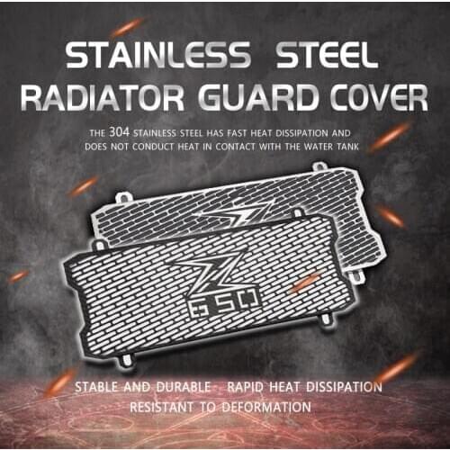 For Z650 Z 650 2017 2018 2019 2020 17 18 19 Motorcycle Accessories Radiator Grille Cover Guard Stainless Steel Protection