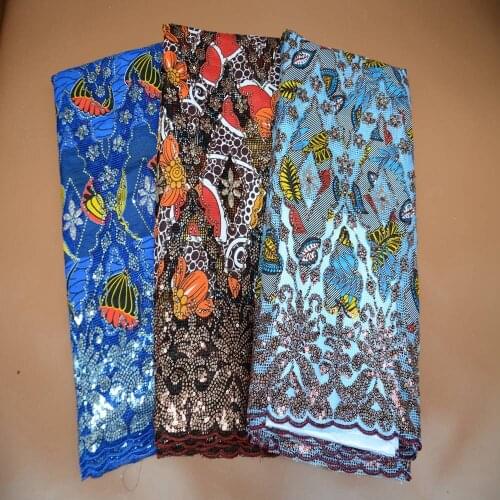 JNP KAKATEX Latest High Quality Classic Elegant Embroidery Sequins African Wax Fabric Latest Tulle Lace Fabric for Wedding Dress