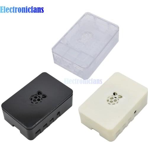 Raspberry Pi 4 ABS Case Plastic Box Black White Transparent Protective Enclosure Shell V4 Updated for Raspberry Pi 4