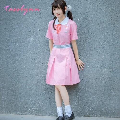 Anime Tamako Market Cosplay Costume Kitashirakawa Tamako Cosplay Dress Costume Halloween Carnival Party Women Cosplay Customized