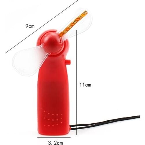 Mini Fan Luminous Toy Colorful Lights Practical Handheld Electric Cooling Fan 4 Color Changing LED Light Concert Props toys