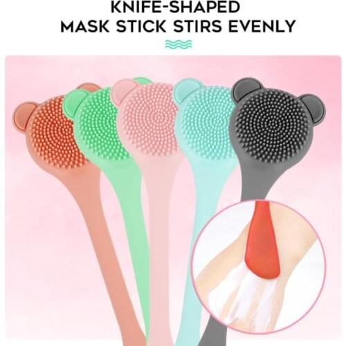 Soft Silicone Cleansing Brush Washing Remover Face Exfoliating Pore Blackhead Cleaner Brush Massager Beauty Tool TSLM1