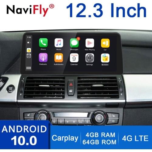 NaviFly Qualcomm 1920*720 Carplay for BMW X5 E70/X6 E71 (2007-2013) CCC/CIC system Android 10.0 car multimedia player navigation