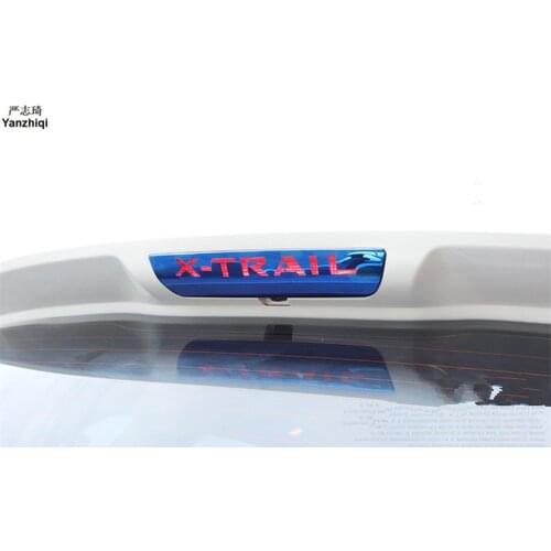 Stainless steel Positioned Rear Brake Light Sticker Case for Nissan X-Trail Rogue 2014 2015 2016 2017 car Accessories