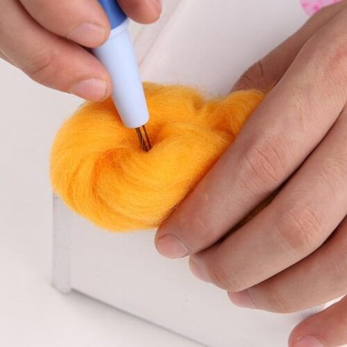 New Needle Felting Handle Holder With 3 Needles Wool Needle Felting Tool