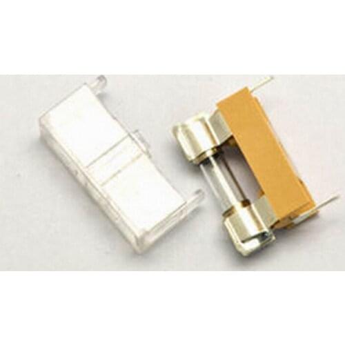 5*20 mm fuse holder / Box 5x20 mm Fuse Components Socket with Transparent Cover ( 100pcs)