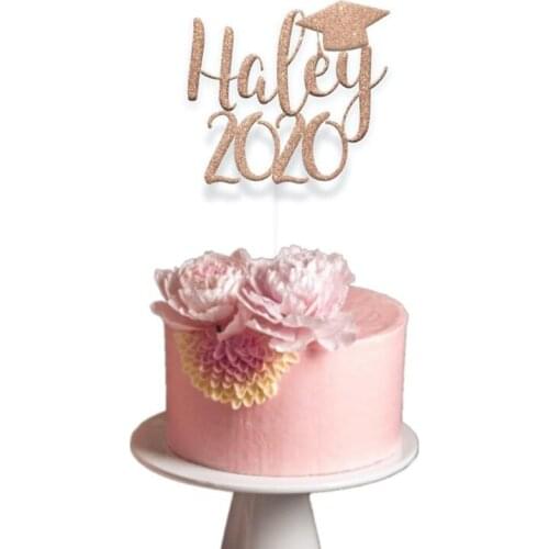 Personalised Graduation cake topper, Custom cake topper, graduate decoration, gold graduation topper, prom cake topper