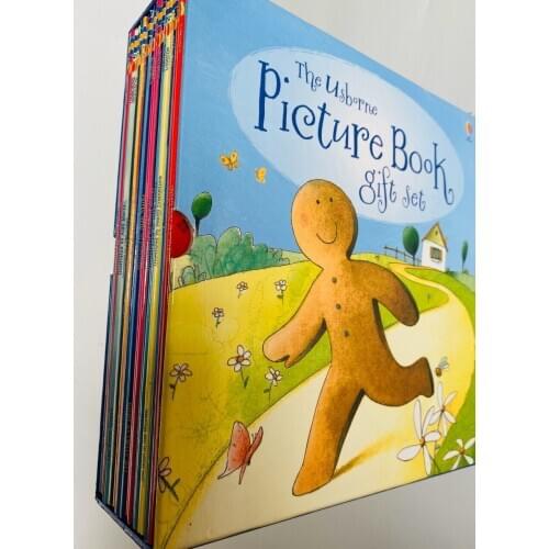 20 books the Usborne Picture Book gift set early educational English Book Children Baby 1-6 years box packing fairy tale story