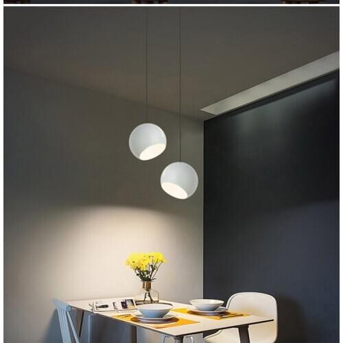 Ball Pendant Lamp Light Hotel Office Restaurant Cafe Dinning Room Milk White Ball Round Global Suspension Lights Bedroom