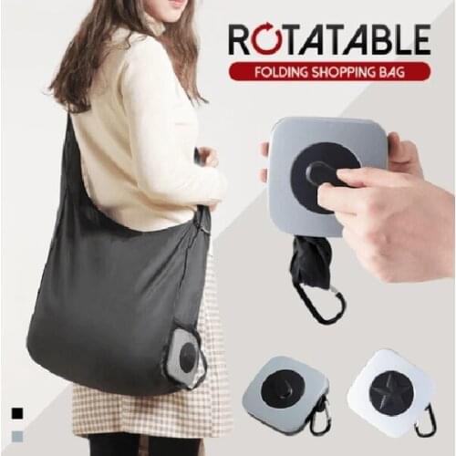 Shopping Bag Rotatable Folding Portable Large Lightweight Travel Recycle Shopping Bags For Outdoor _WK