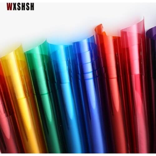Multi-Colour Decorative Glass Film PET UV-Prevention Drop-Shipping Transparent For Home Office Store Window Tint-Film 10cmx100cm