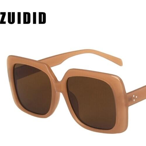 Fashion Square Womens Sunglasses Ladies Trending Transparent Pink Blue Eyewear Vintage Sun Glasses Female Oculos De Sol