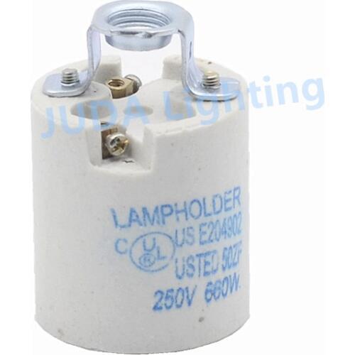 Retro Ediaon vintage E27 E26 socket screw cap ceramic lamp holder for ceiling lights lamp base led pendant light chandelies