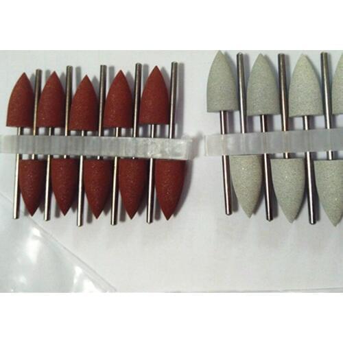 100pieces/lot Rubber Silicon Polisher Grinding Head Nail Drill Cutter for Manicure Bit Flexible Polisher Nail and Dental Tools