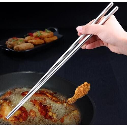 36cm Korean chopsticks long 304 stainless steel chopsticks korean stainless steel chopsticks korean