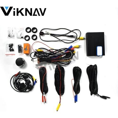360 Degree Car Universal 3D Panoramic Camera Bird Eye Surround View Parking Monitor DVR System 4 Cameras