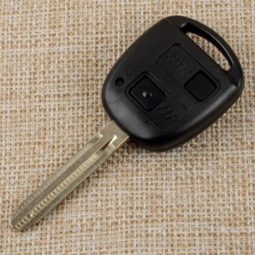 50171 42050 433Mhz Car 2 Buttons Remote Key Fob 4D67 Chip TOY43 Blade Fit for Toyota RAV4 Prado Tarago Kluger Avensis