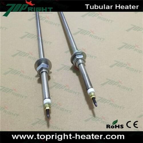 8.5X560mm 220v650w Silver Tubular Water Heater Electrical Element Stainless Steel Tube