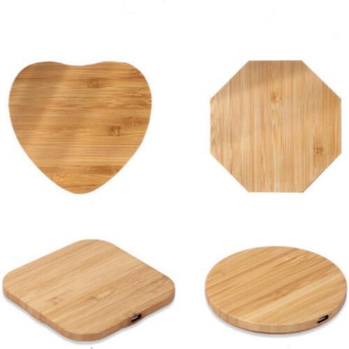 Wood Qi Wireless Charger For Samsung S9 S8 Wireless Charging Pad Dock Receiver Module For iPhone X XS XR/ for Huawei P20 Lite