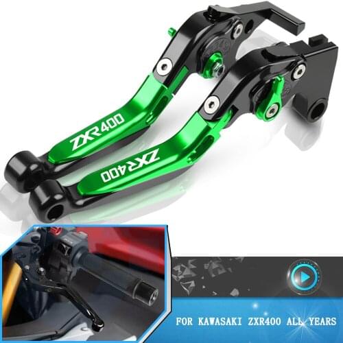 For Kawasaki ZXR400 ZXR zxr 400 ZX-R400 2001-2018 2019 2020 All Years Motorcycle Aluminum Foldable Brake Clutch Levers Accessory