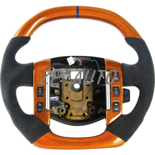 For LAND ROVER Orange carbon fibre alcantara Contains buttons