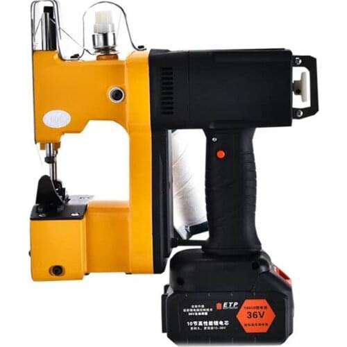 GK9-886 Electric Sewing Machine 36v Lithium Battery Rechargeable Sewing Machine Portable Woven Bag Sealing Machine 220v 210w