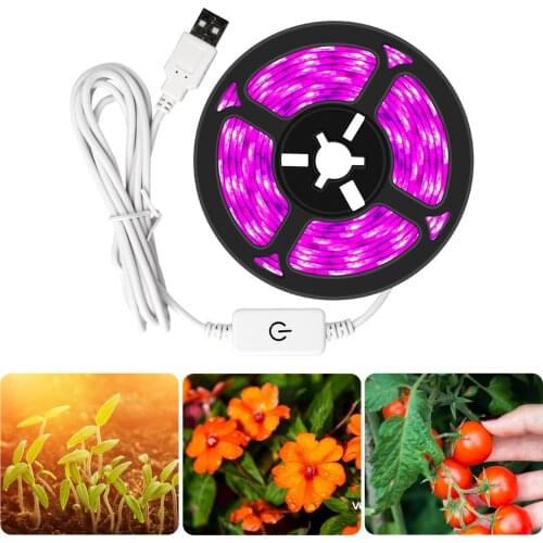 LED Full Spectrum Phyto Lamp USB Grow Light Strip 5V Plants Flowers LED Greenhouse Cultivo Hydroponic
