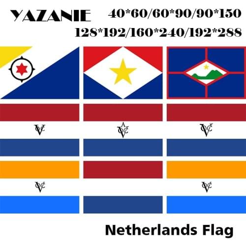 YAZANIE Netherlands Provinces Flags Bonaire Saba Sint Eustatius Dutch East India Company Voc Over Normale Vlag Holland Dutc Flag