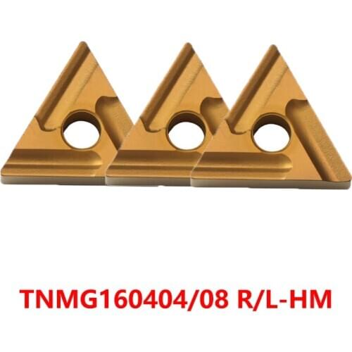 TNMG160404 TNMG160408 L-HM R-HM AC810P AC820P AC830P TNMG 160408 160404 Carbide Inserts Lathe Cutter Tools 10pcs 100% Original